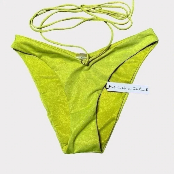 Monica Hansen Beachwear Full Set Small Padded Triangle Top | Criss Cross Bottom - Picture 6 of 15